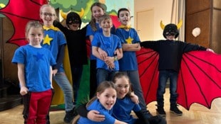 Mit viel Mut werden die Kinder zu Superhelden