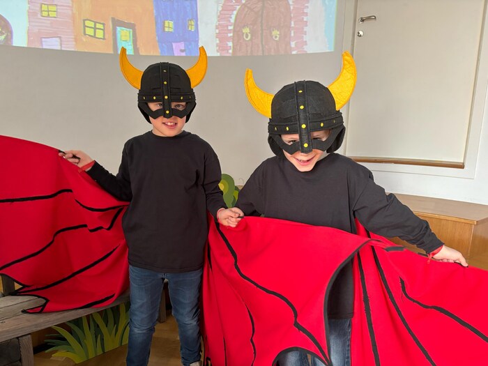 Die zwei Angstmonster, Herbert und Dave. 