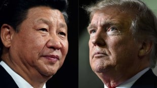 Chinas Präsident Xi Jinping (links) und US-Präsident Donald Trump (rechts).