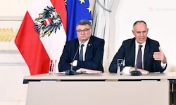 Innenstaatssekretär Jörg Leichtfried (SPÖ) und Innenminister Gerhard Karner (ÖVP) wollen den ...