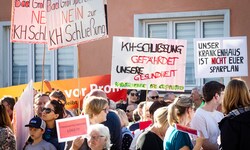 Friedlich, aber fordernd und bestimmt war die Protestkundgebung für den Standorterhalt der ...