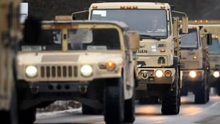 US-Militärfahrzeuge in Europa 