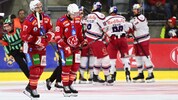 Enttäuschte Gesichter bei den KAC-Cracks. Die Salzburger jubelten indes auch im dritten ...