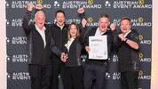 Das Team des TVB Naturparkregion Reutte jubelte über den Award für „Reutte on Ice“.