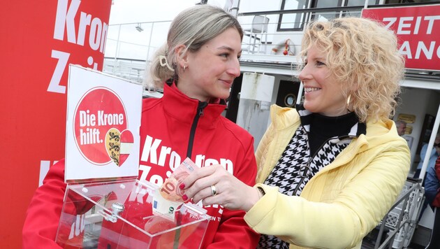 Es kann vor Ort gespendet werden. (Bild: Rojsek-Wiedergut Uta)