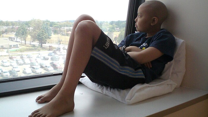 Jaiwen Hsu während seiner Krebstherapie im Jahr 2011