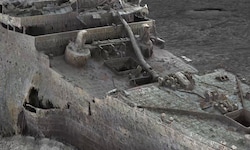 Während die Titanic am Meeresgrund zunehmend zerfällt, bewahren hochaufgelöste 3D-Scans die ...