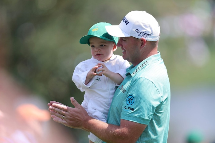 Sepp hatte mit Sohn Leo beim Par 3 Contest eine wunderbare Zeit.