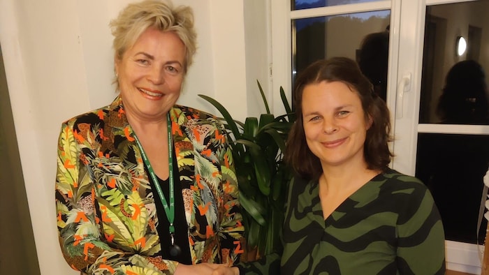Eva Schmidinger (links) bleibt Bürgermeisterin in Pernegg, neue Vizebürgermeisterin wird Martina ...