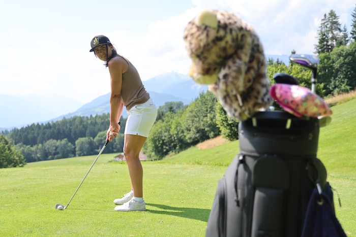 Stephanie Venier, who also loves to play golf, watched the Ryder Cup on TV every three days.