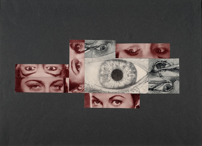 Fotocollage von Gerhard Rühm