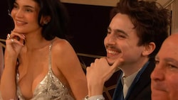 Kylie Jenner begleitete ihren Liebsten, Timothée Chalamet, zu den Golden Globes. Mit diesem Dekolleté! (Bild: Viennareport)