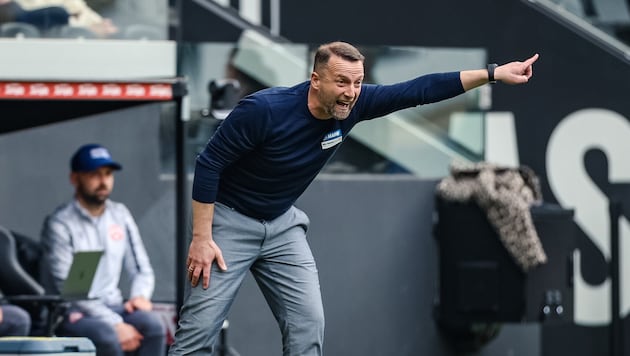 GAK-Coach Ferdl Feldhofer kennt nur ein Ziel: Freitag müssen gegen Klagenfurt drei Punkte her! (Bild: GEPA)