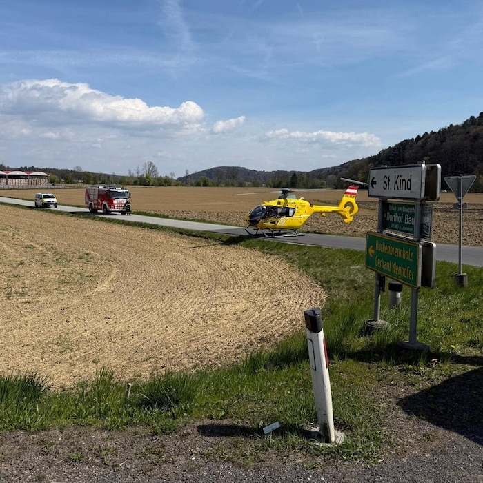 Der Rettungshubschrauber musste ausrücken.