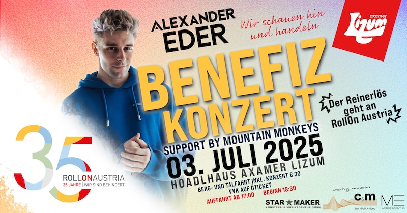 Das Konzert beginnt um 18.30 Uhr. (Bild: Starmaker GmbH)