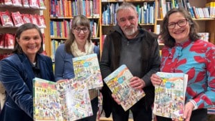Astrid Malle, Verena Schellander, Achim Zechner vom Verlag Heyn und Stadträtin Constance Mochar ...