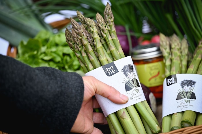 Der Name als Marke: Der Spargel von Bauern Bene.