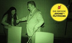 Der Wiener Stadtchef kämpft sich durch die Dunkelheit. Ohne jedes Sehvermögen irrt er durch die ...