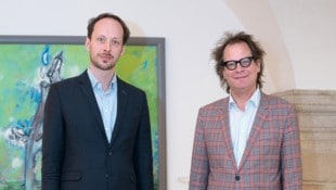 Norbert Trawöger (re.) wird „Artistic Director“ der Linzer Veranstaltungsgesellschaft (LIVA), die Stelle des „Executive Directors“ erhält Kai Liczewski. (Bild: ANDREAS BRUGGER)