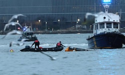Tödliches Unglück in Manhattan: Ein Helikopter stürzte über dem Hudson River ab.