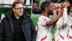 Ralph Hasenhüttl lag schon mit 0:3 zurück (Bild: Krone KREATIV/afp, epa)