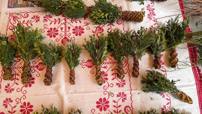 Das Besondere am Lavanttaler Palmbuschen ist der Handgriff aus Weidenruten