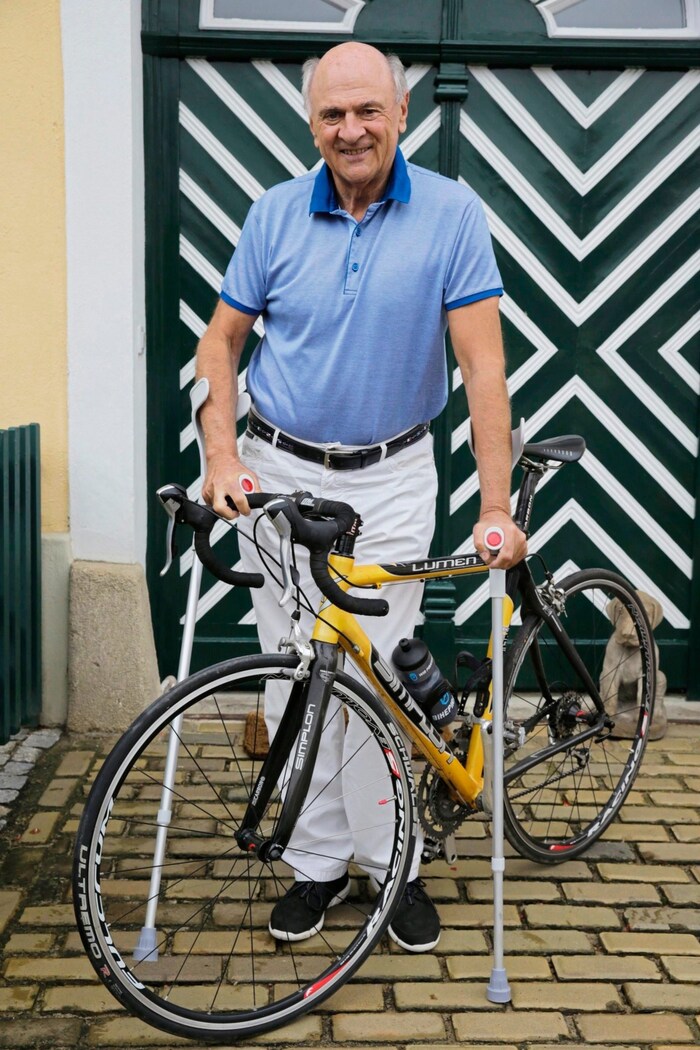 Altlandeshauptmann Erwin Pröll verletzte sich 2017 bei einem Fahrradunfall.