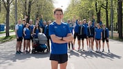 Aaron Gruen auf der Hauptallee im Wiener Prater mit dem ÖBV ProTeam.