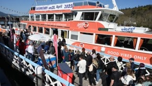 Das „Abdampfen“ in der Ostbucht am Wörthersee war ein voller Erfolg.