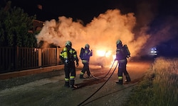 In Premstätten südlich von Graz flog am 3. Mai 2024 ein Auto in die Luft.