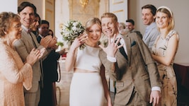 Jan Hörl und seine Tanja sind jetzt offiziell Mann und Frau. (Bild: EXPA Pictures © Stefanie Oberhauser)