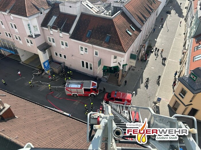 Großeinsatz in Leoben