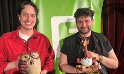 Felix Fally, Preisträger des E-Steiermark-Kleinkunstvogels und Sebastian Humi, der den ...