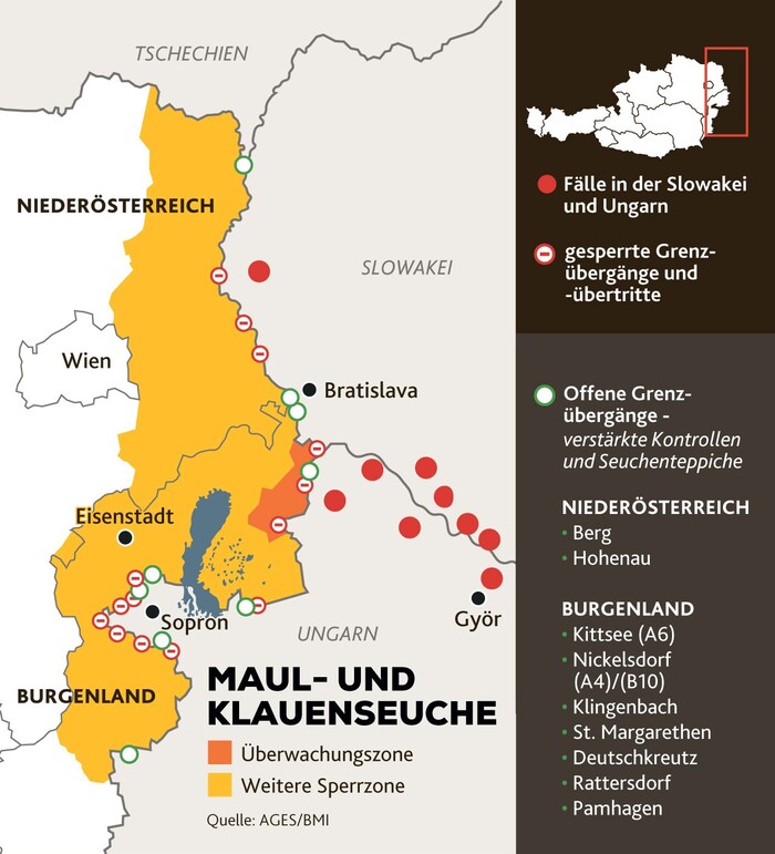 Blick auf die Überwachungs- und erweiterte Sperrrzone.