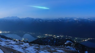 Diese Webcam fing das Himmelsspektakel ein. Blick Richtung Kärnten.