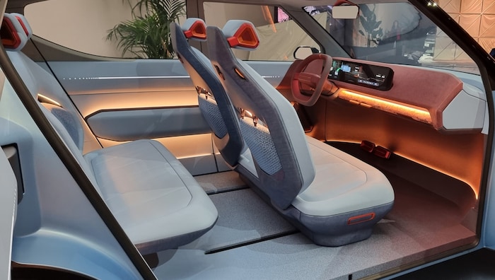 Der Innenraum des Kia EV2 Concept