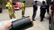 Der zylindrische Gegenstand führte vorsichtshalber zu einem größeren Einsatz.