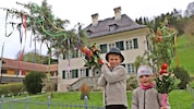 In Sankt Wolfgang im Salzkammergut waren die Palmbuschen heute traditionell wieder sehr groß und ...
