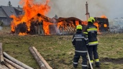 Dramatische Szenen in Neuberg an der Mürz. (Bild: BFV Mürzzuschlag | R. Pusterhofer)