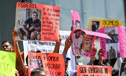 Protest für die Freilassung der abgeschobenen Migrantinnen und Migranten