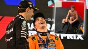 Das Trio Piastri, Russell und Norris hat trotz aller Rivalität viel zu lachen. Russell ...