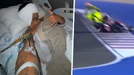 Jorge Martin meldet sich aus dem Spital, Fabio Di Giannantonio spricht über den üblen Crash.  (Bild: Krone KREATIV/instagram.com/89jorgemartin, x.com/MotoGP)