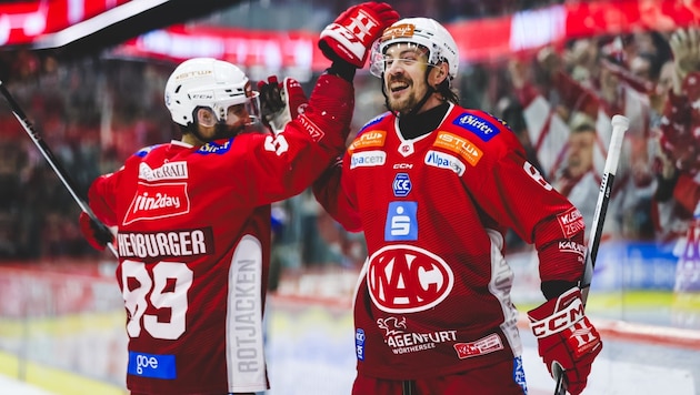 Der KAC hat sich am Mittwoch an die Spitze der ICE-Eishockey-Liga gesetzt.