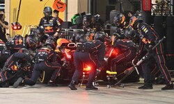 Max Verstappen an der Box