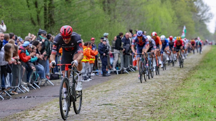 Der Klagenfurter Marco Haller fuhr bei Paris-Roubaix lange an der Spitze mit.