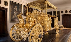 Die goldene Kutsche aus Krumau wurde erstmals als Leihgabe zur Verfügung gestellt.