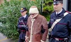 Italiens Mafia-Boss Matteo Messina Denaro bei seiner Festnahme (Archivbild)