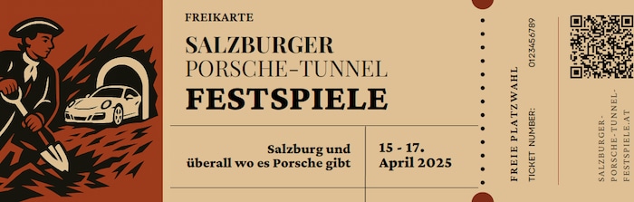 Das „Ticket“ für die Protest-Festspiele.
