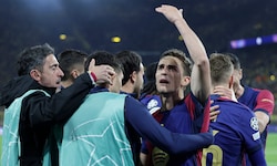 Der FC Barcelona jubelte über den Einzug ins Halbfinale der Champions League.