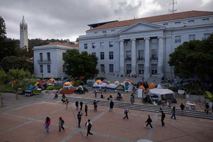 Pro-Palästina-Protest-Camp an der Universität Berkeley in Kalifornien. Die Unwissenheit der ...
